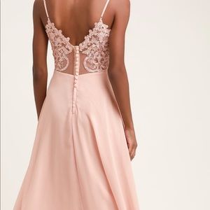 Lulus Romantic Ways Blush Dress